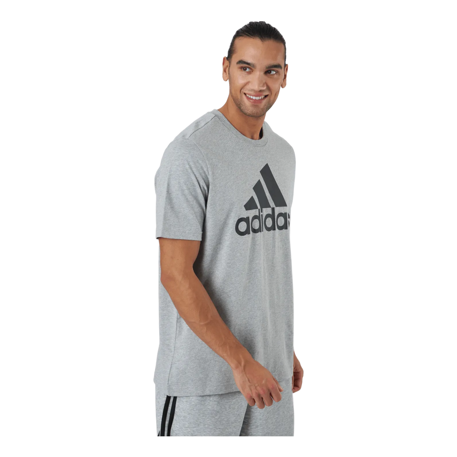 ADIDAS ESSENTIALS TSHIRT MEDIUM GREY HEATHER / BLACK
