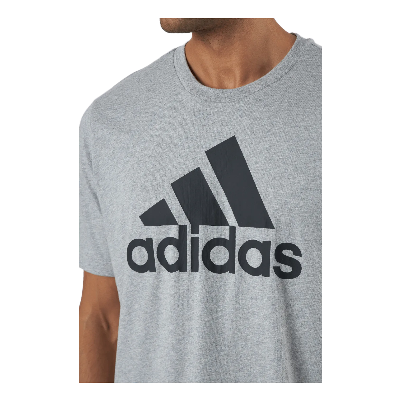 ADIDAS ESSENTIALS TSHIRT MEDIUM GREY HEATHER / BLACK