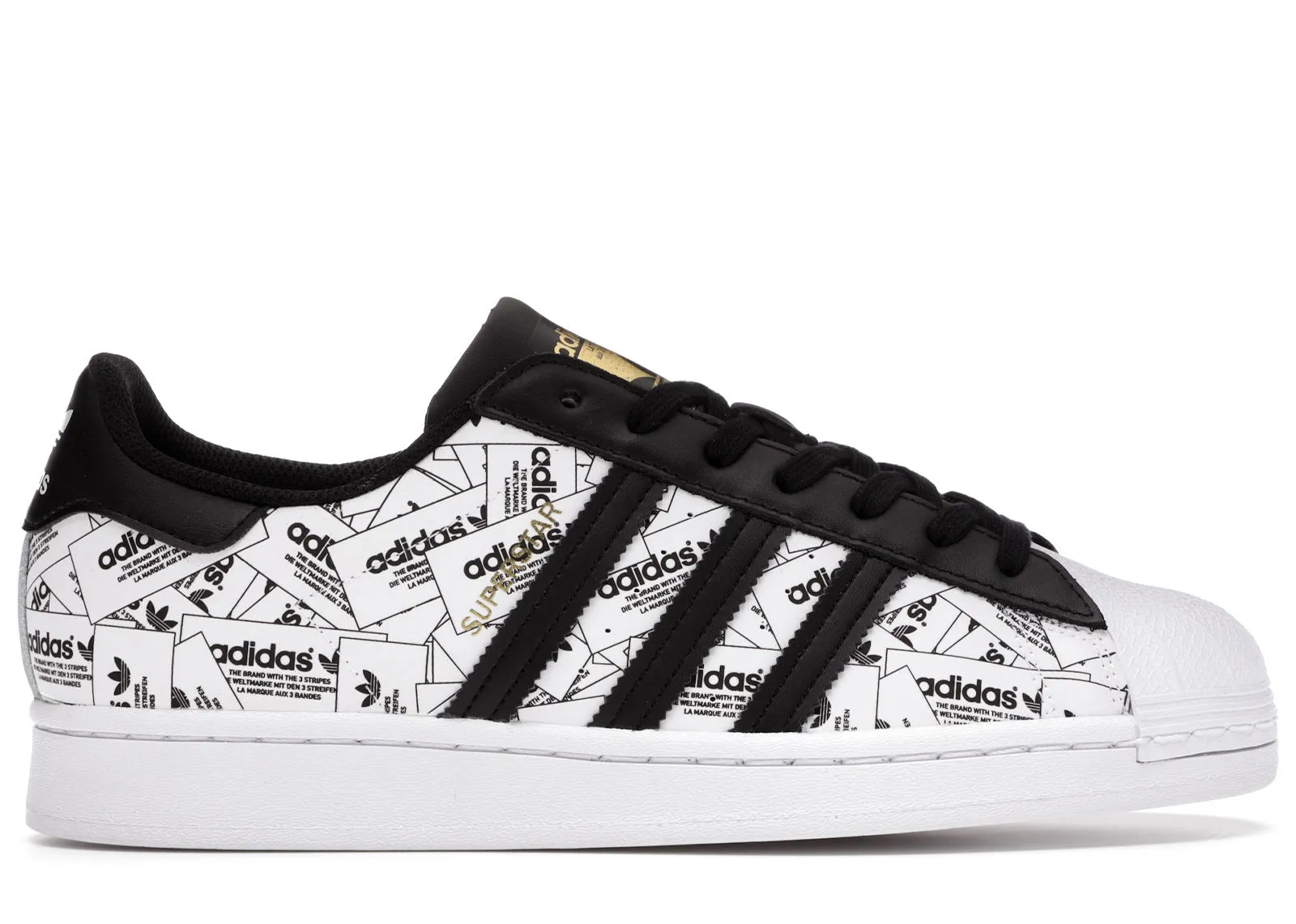 ADIDAS ORIGINALS SUPERSTAR REFLECTIVE ALLOVER PRINT
