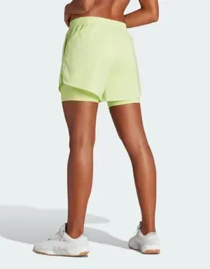 ADIDAS PANTALóN CORTO AEROREADY MADE FOR TRAINING MINIMAL TWOINONE
