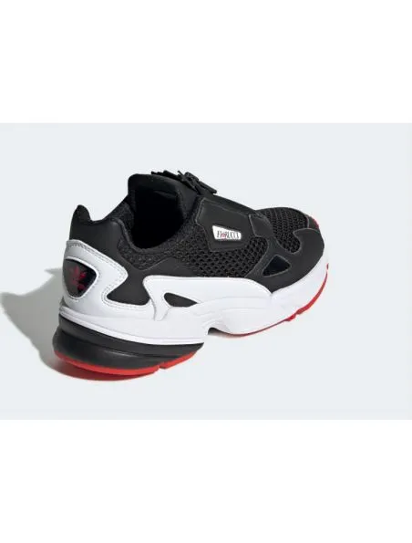 ADIDAS ZAPATILLAS FALCON ZIP MUJER  NEGRO