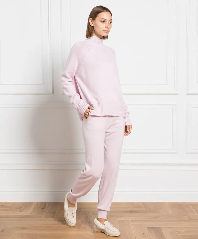 Allude Pink wool and cashmere sweater