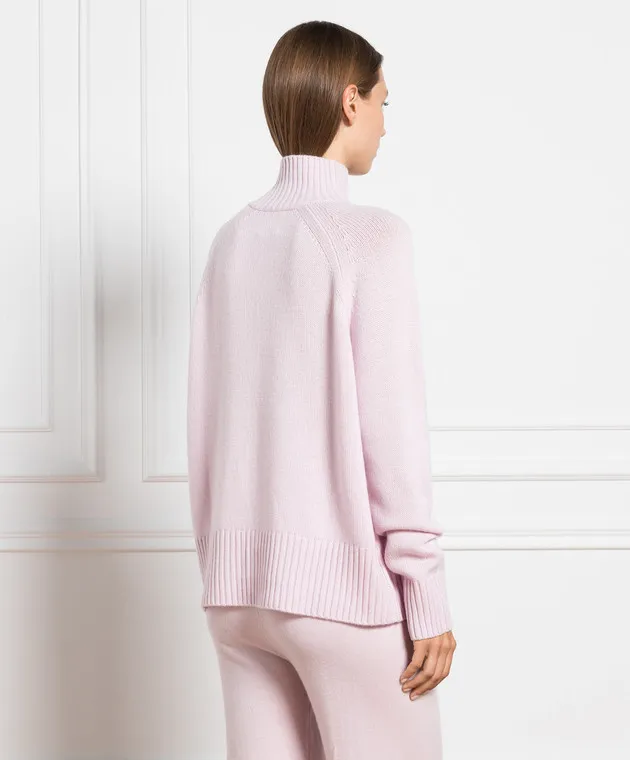 Allude Pink wool and cashmere sweater