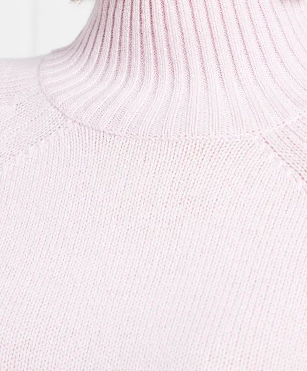 Allude Pink wool and cashmere sweater