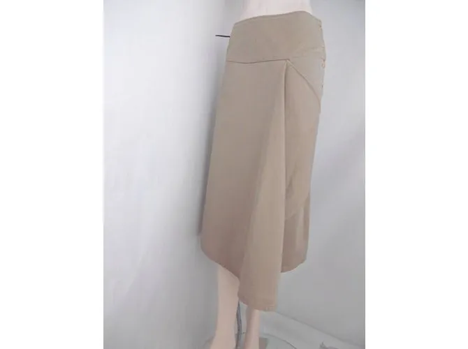 Autre Marque R por 45falda rpm Castaño Beige 