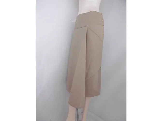 Autre Marque R por 45falda rpm Castaño Beige 
