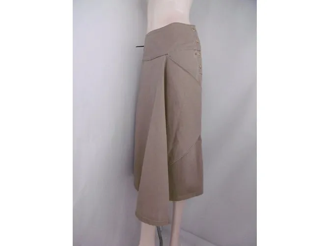 Autre Marque R por 45falda rpm Castaño Beige 
