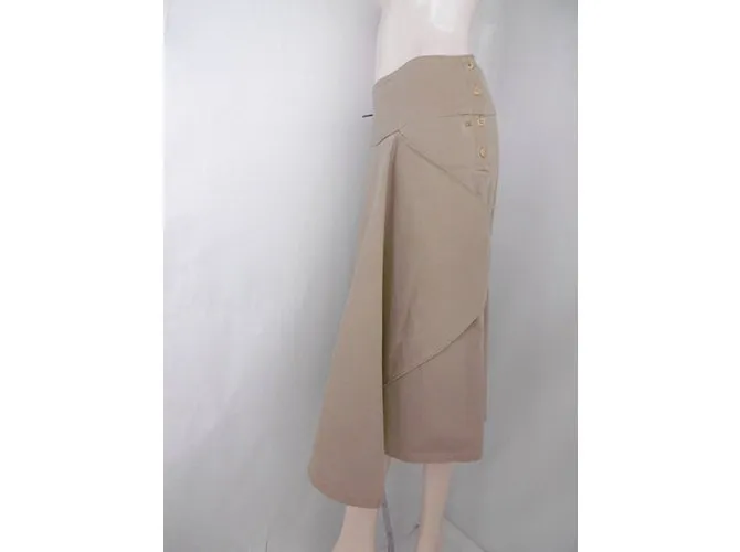 Autre Marque R por 45falda rpm Castaño Beige 