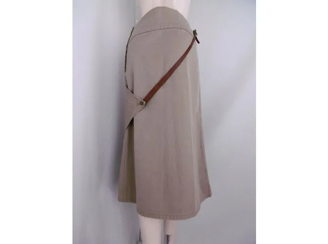 Autre Marque R por 45falda rpm Castaño Beige 