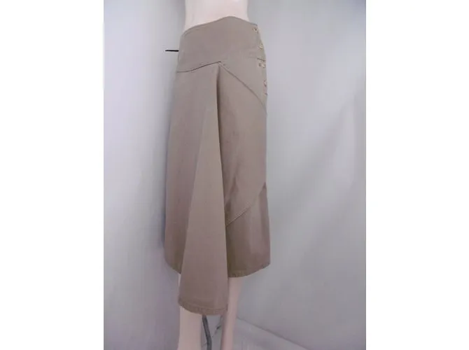 Autre Marque R por 45falda rpm Castaño Beige 