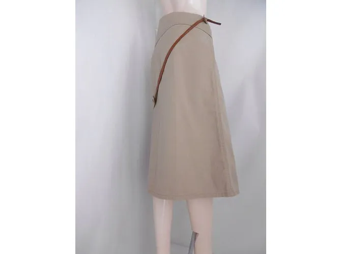 Autre Marque R por 45falda rpm Castaño Beige 