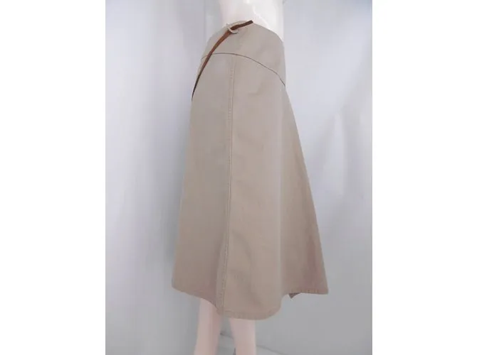 Autre Marque R por 45falda rpm Castaño Beige 