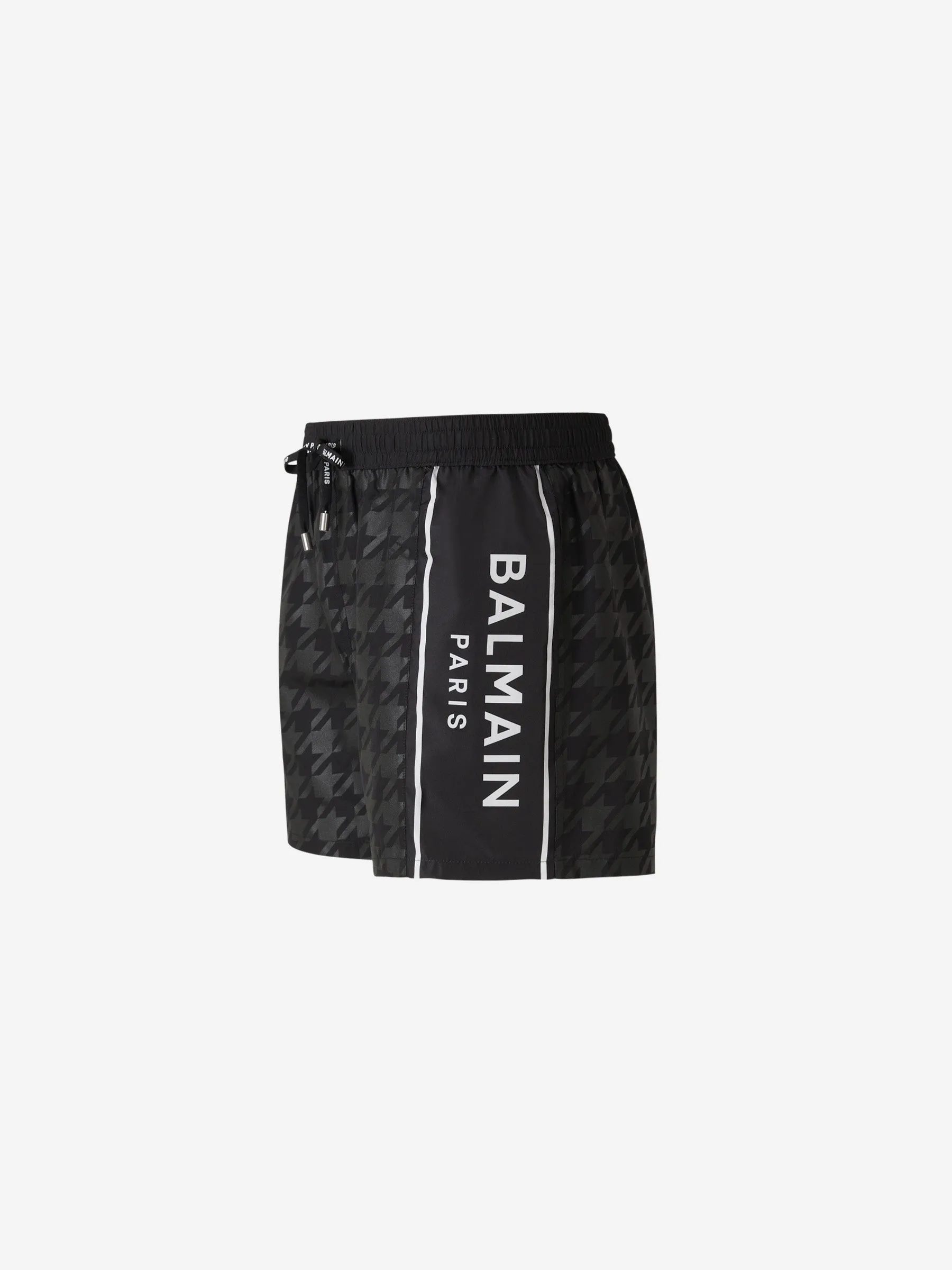 Balmain Bañador Logo Estampado