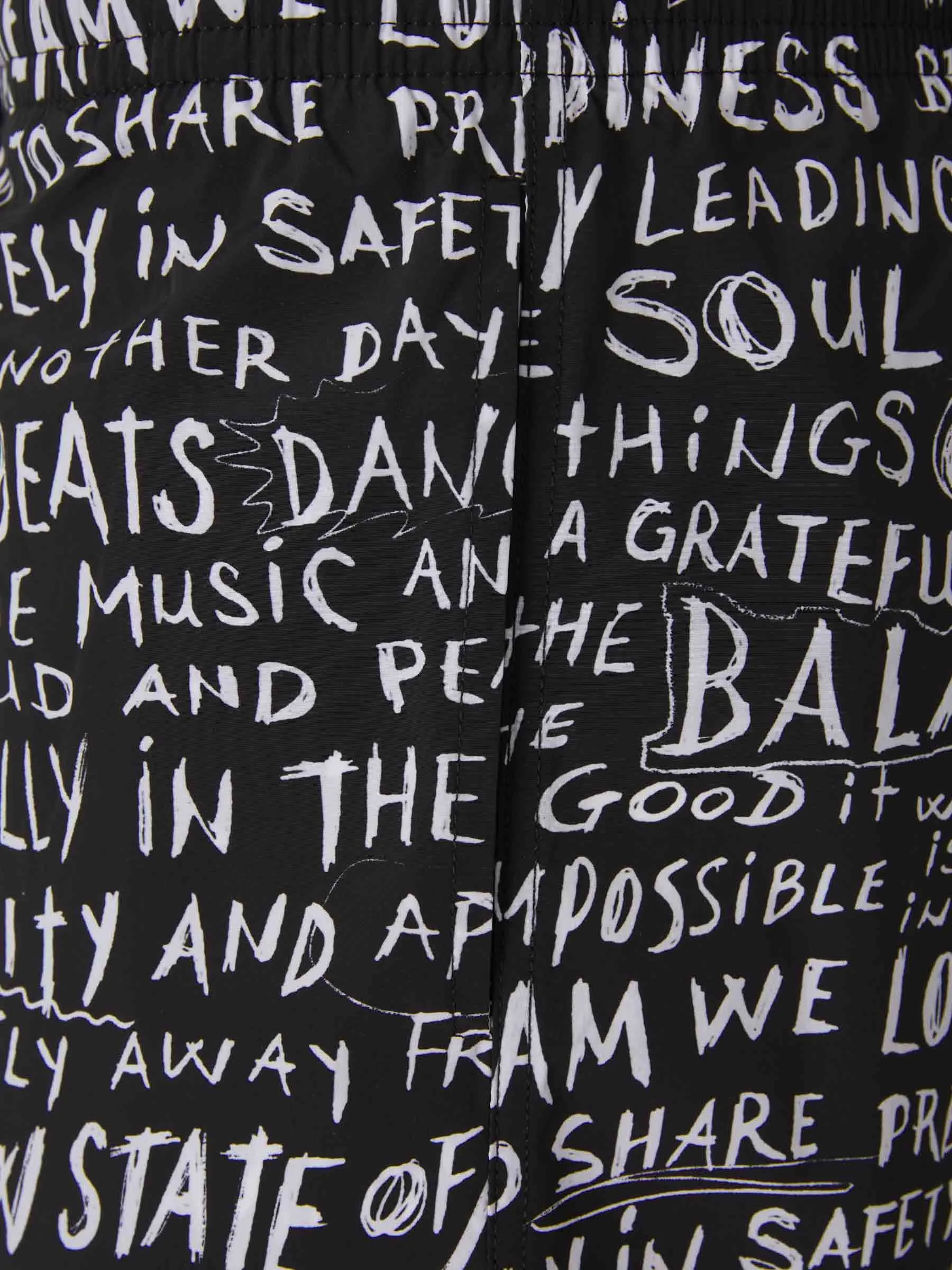 Balmain Bañador Logo Graffiti
