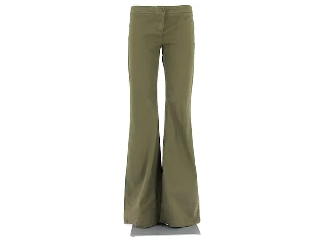 BALMAIN Pantalón T.fr 40 Algodón Caqui 