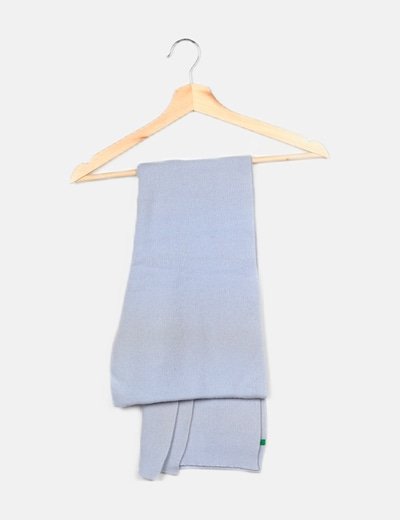 Benetton Bufanda azul básica