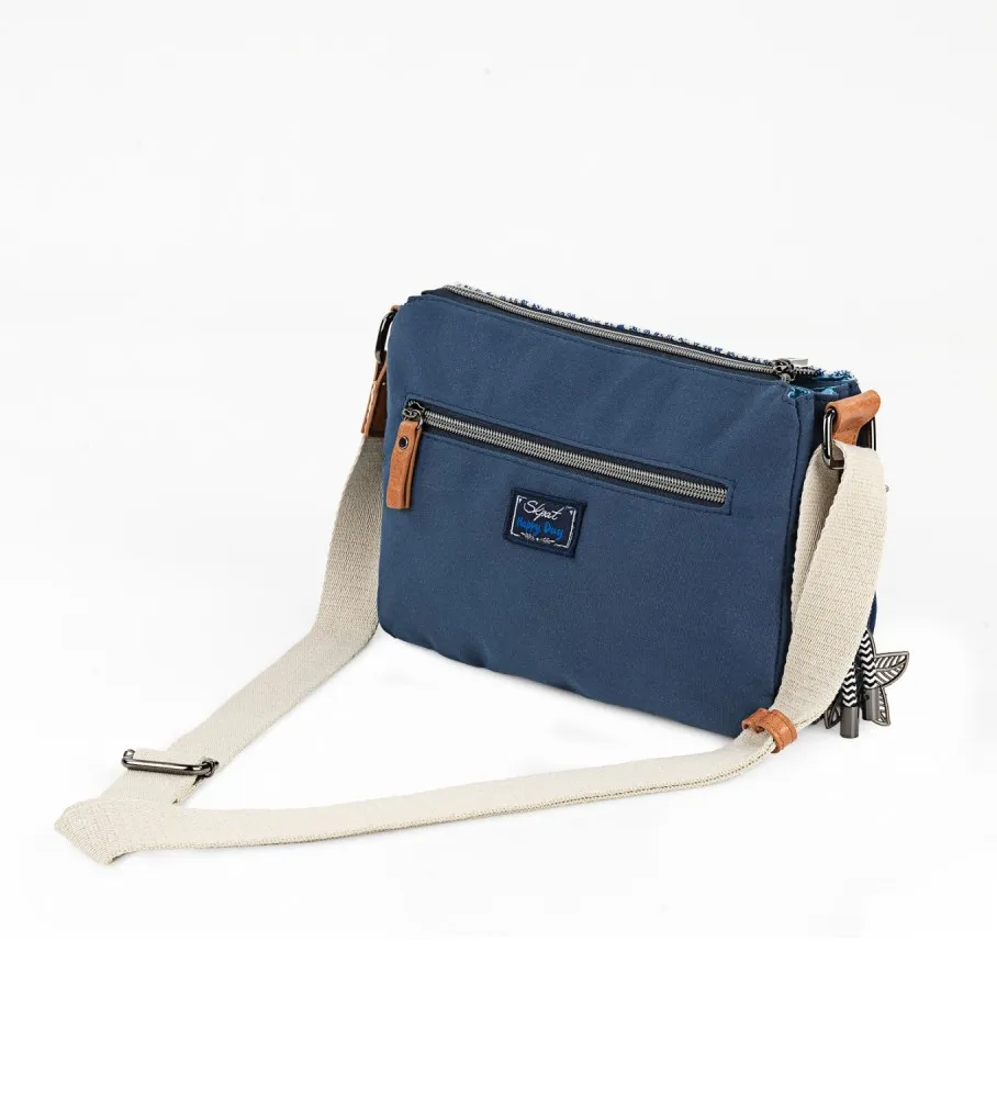 BOLSO BANDOLERA 314415 AZUL 25X18X6CM