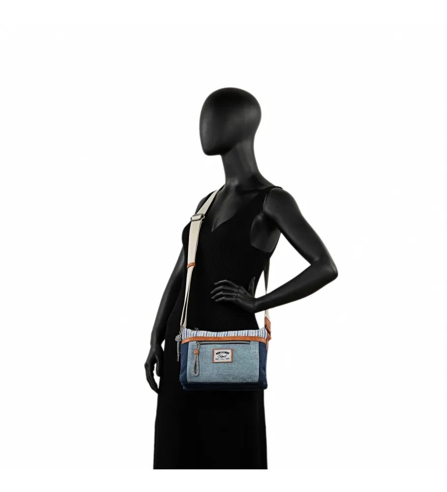 BOLSO BANDOLERA 314415 AZUL 25X18X6CM