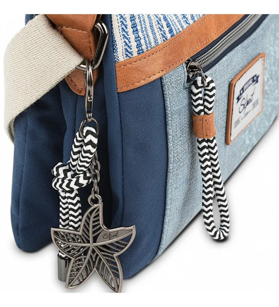 BOLSO BANDOLERA 314415 AZUL 25X18X6CM
