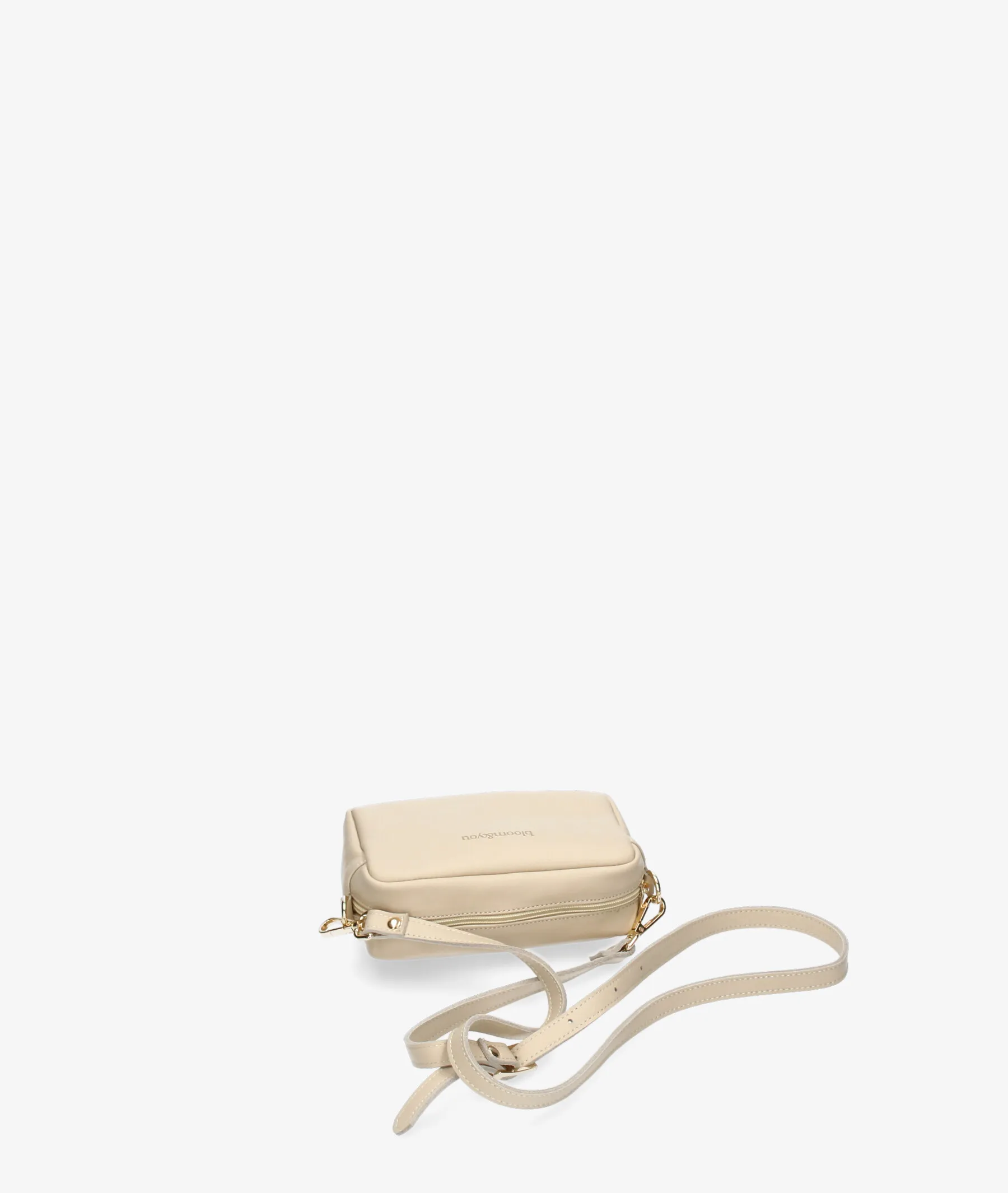 Bolso de piel bloom&you BLOOM CROSS MINI en beige  Medidas 17 x 11 x 6 cmts