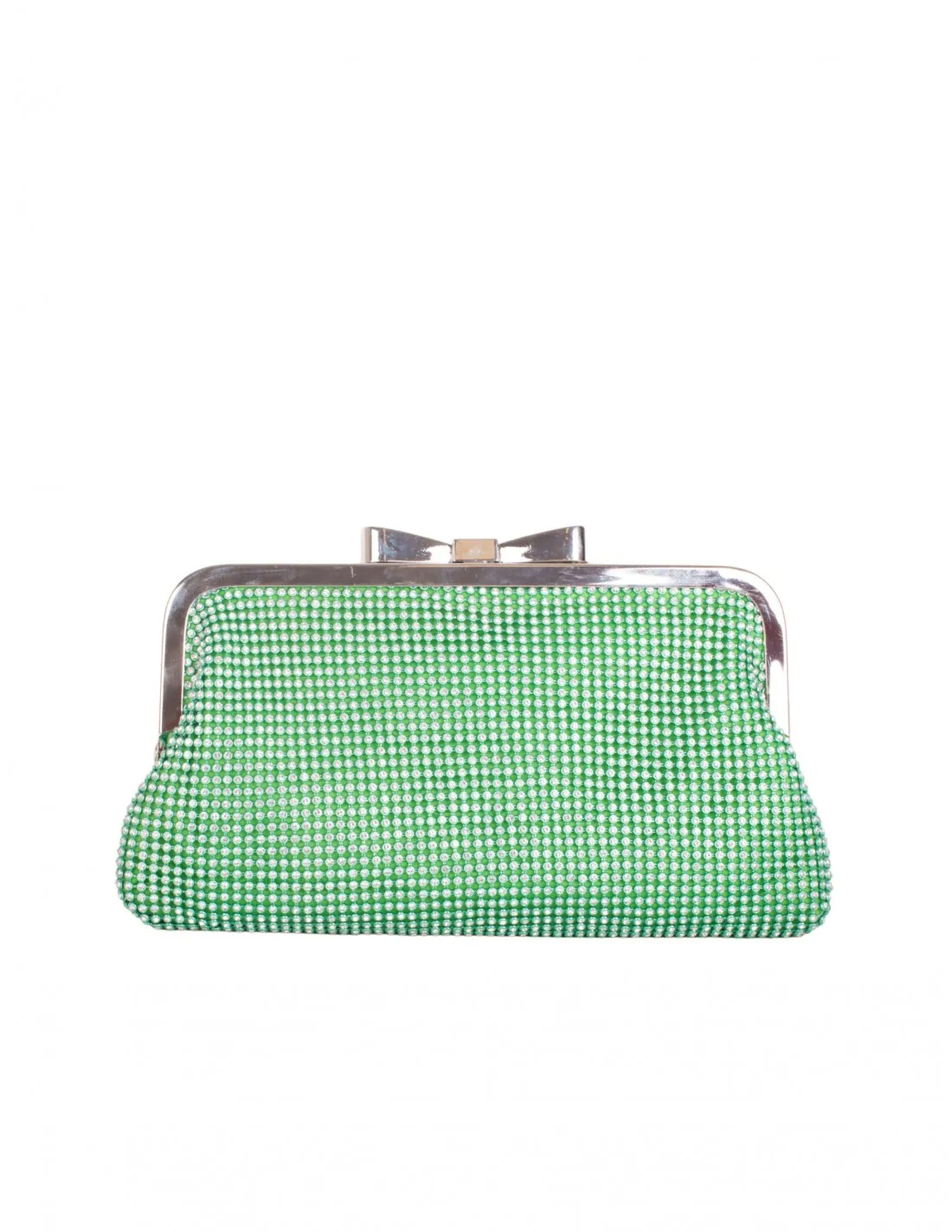 Bolso Fiesta Lazo Brillos Verde