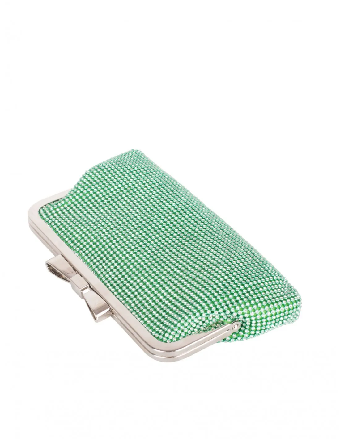 Bolso Fiesta Lazo Brillos Verde