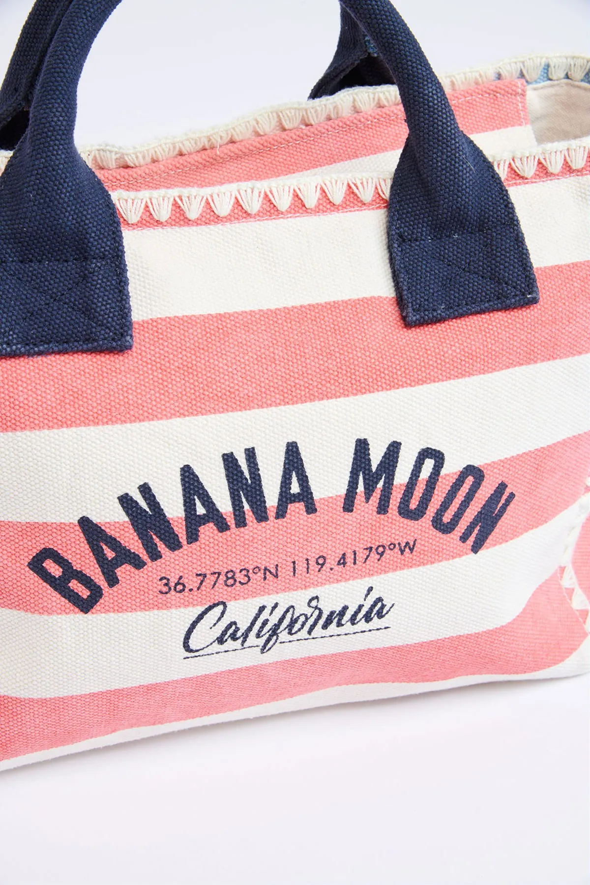 Bolso pequeño de rayas rosa Ani Lohan