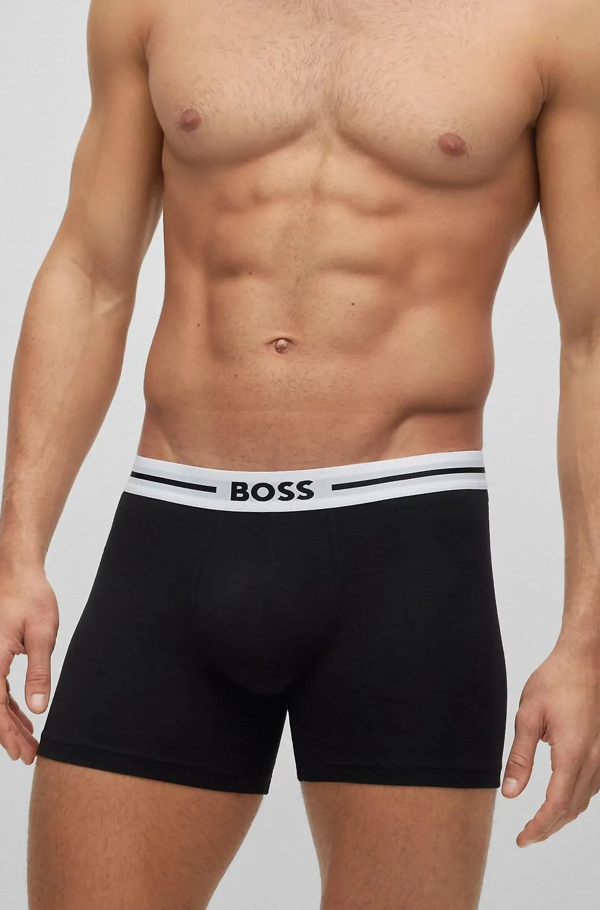 BOSS 3 PACK OF STRETCH COTTON BOXER BRIEFS  001