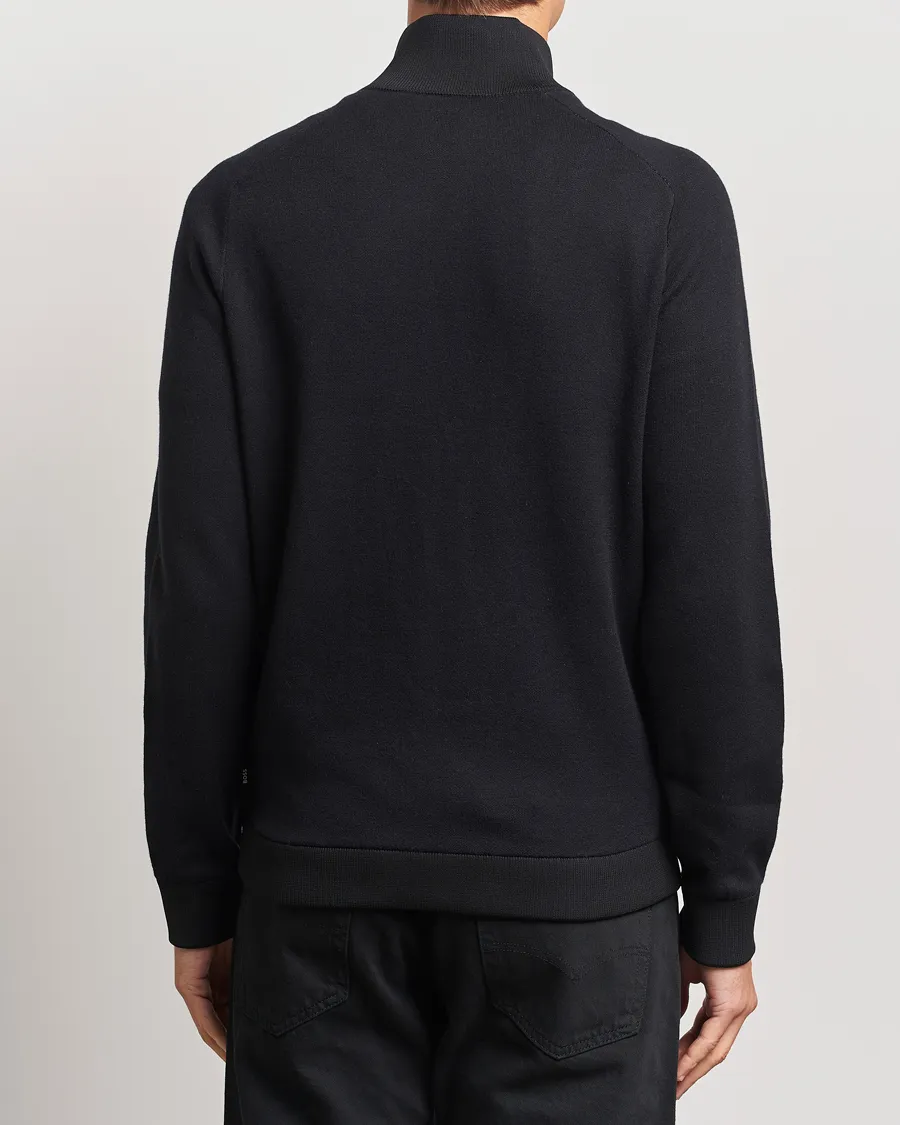 BOSS BLACK Esfero Hybrid Full Zip Black