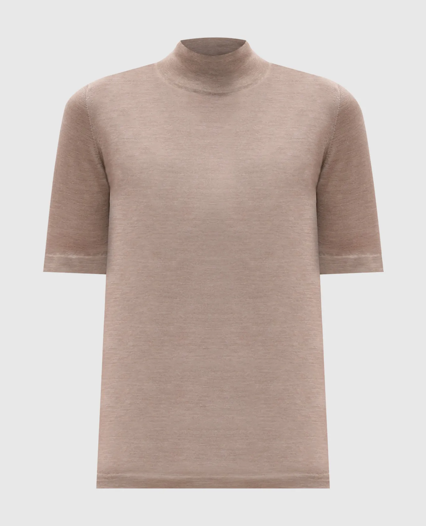 Brunello Cucinelli Brown cashmere and silk top