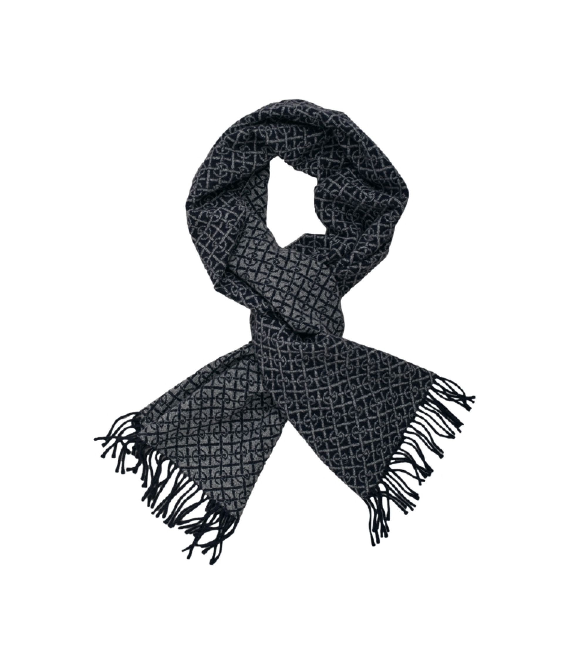 Bufanda G Patterned marino