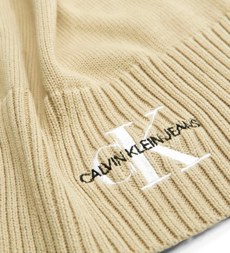 Bufanda Monologo Embrodery taupe