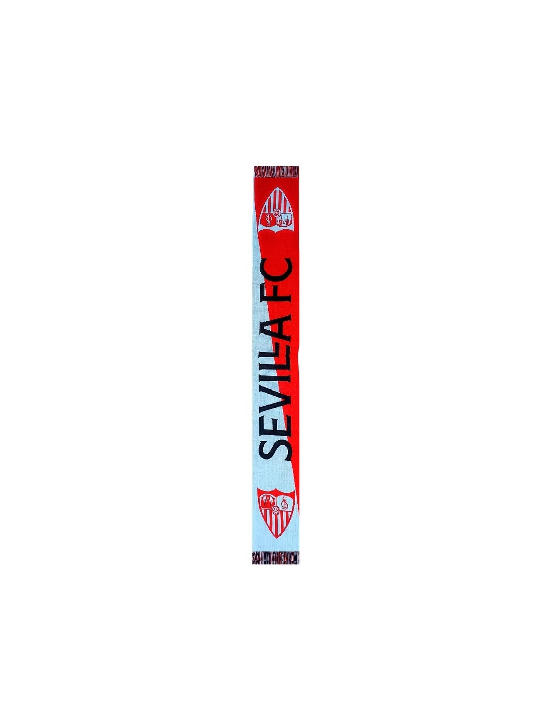 Bufanda Sevilla FC blanca y roja sevillista