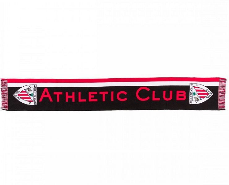 Bufanda tricolor Athletic Club Bilbao con escudos