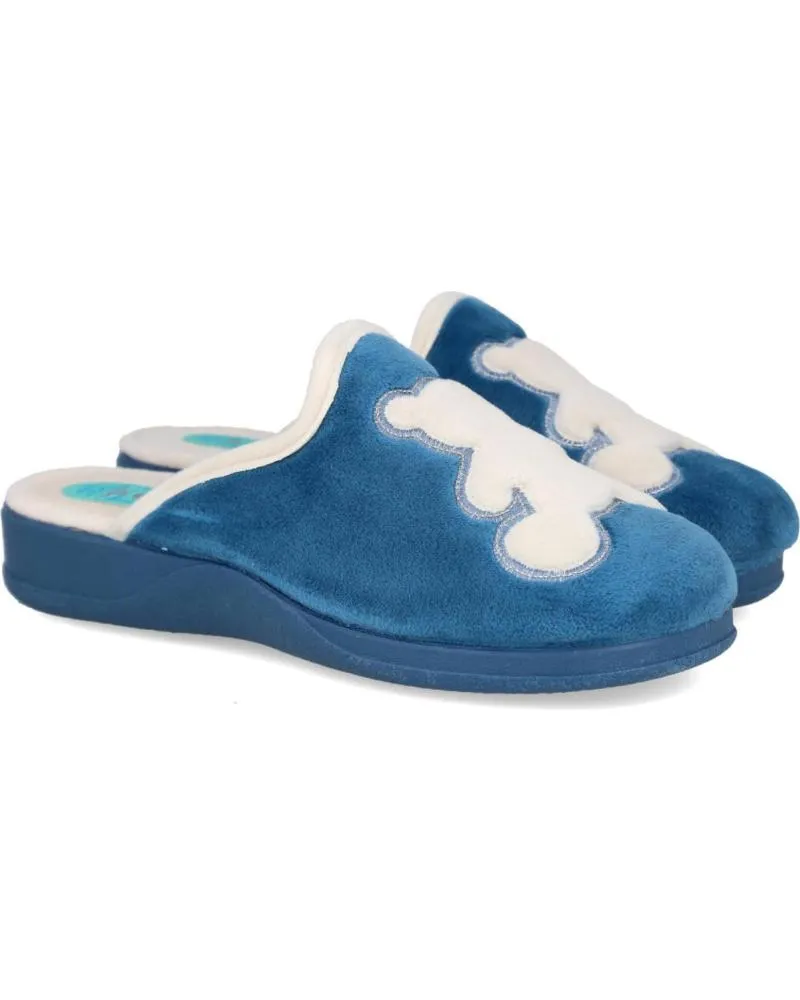 Calzado de casa L&R SHOES  de Mujer NATALIA 8006 ZAPATILLAS DE CASA PARA MUJER  JEANS