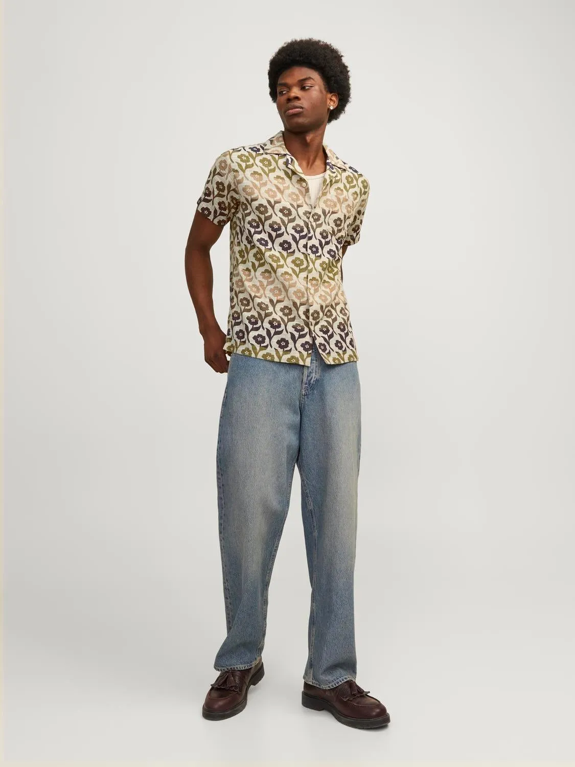 Camisa Corte comfort | Marrón intermedio | Jack & Jones®