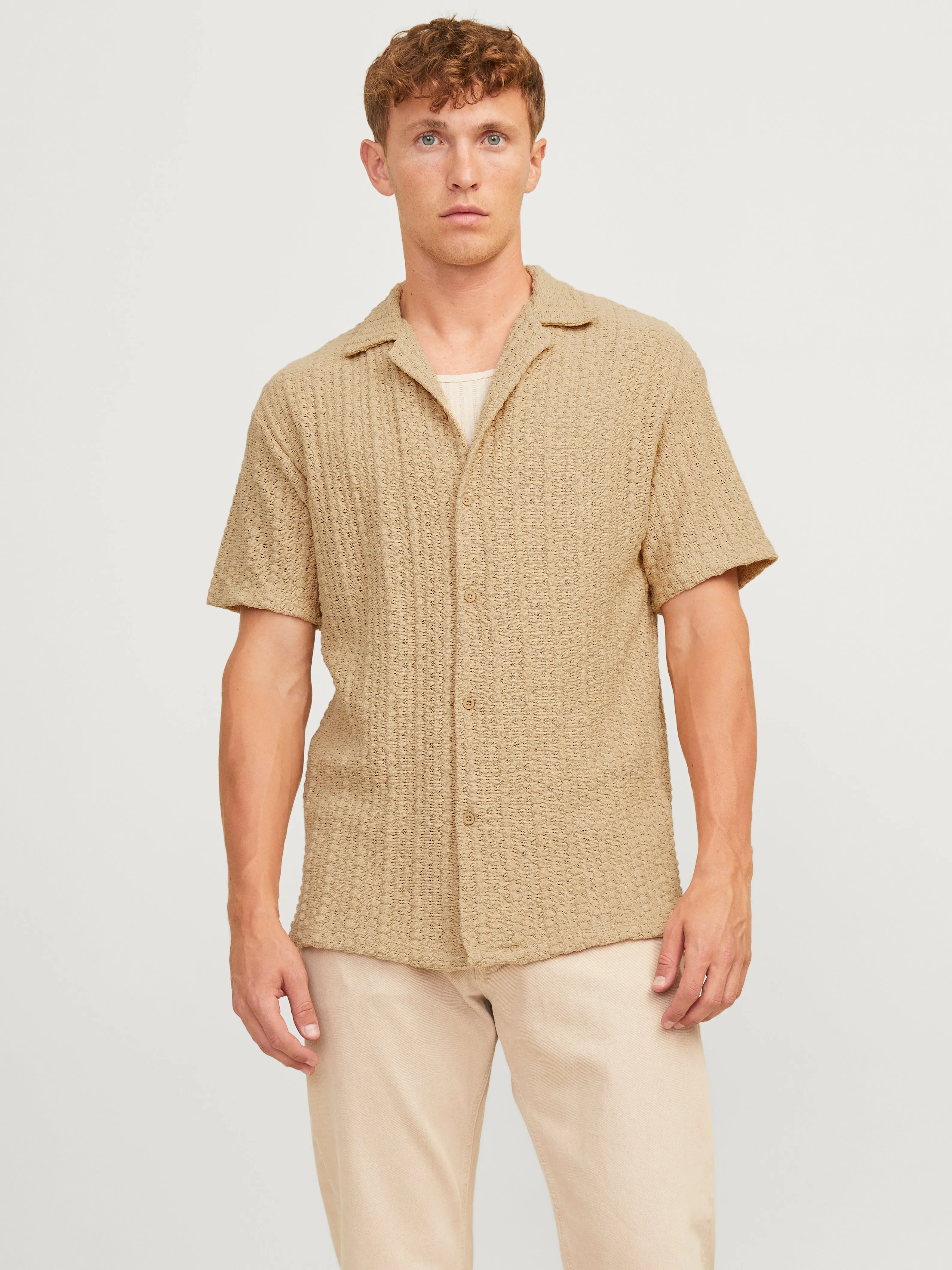 Camisa Corte relaxed | Beige | Jack & Jones®
