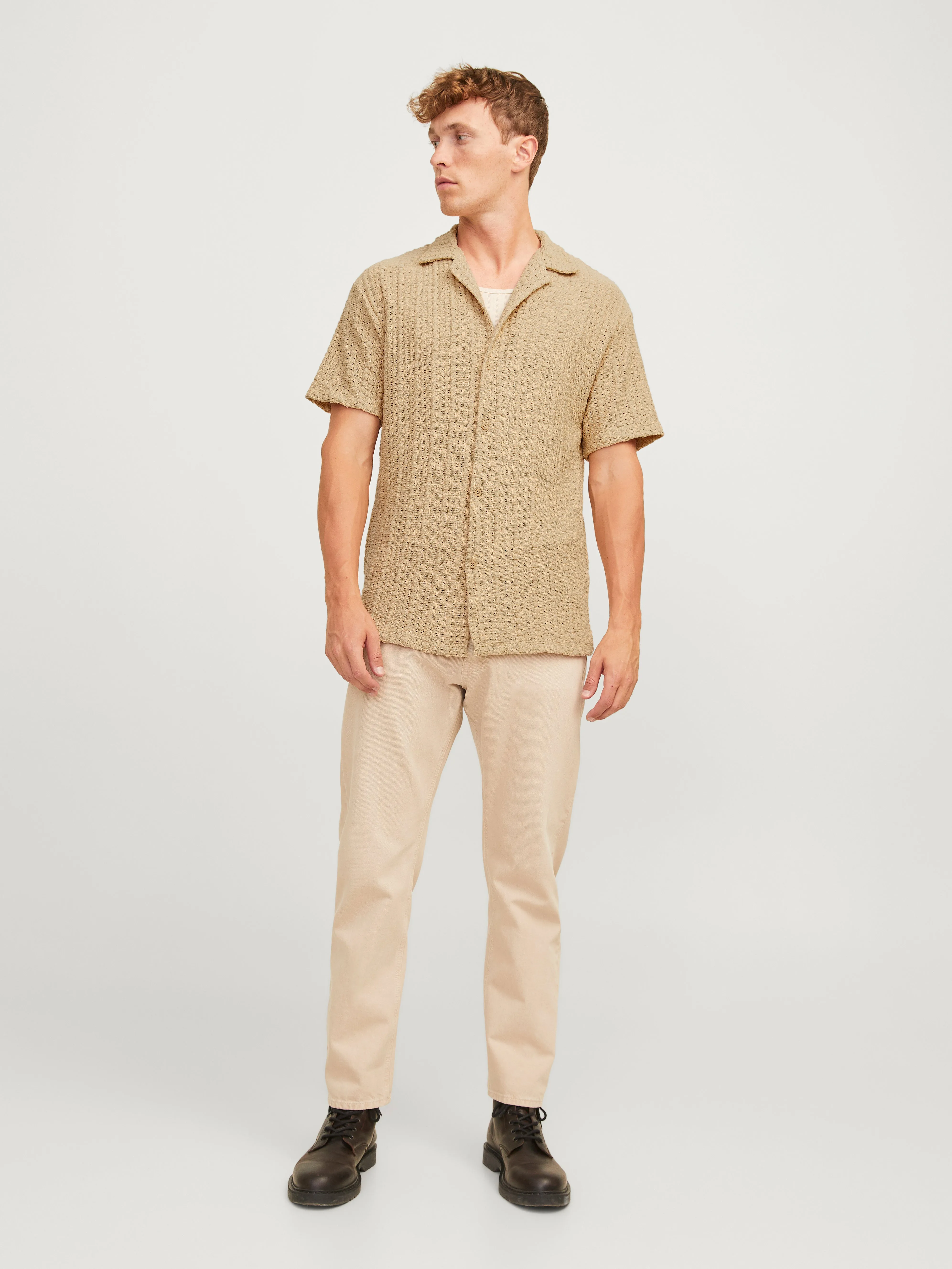Camisa Corte relaxed | Beige | Jack & Jones®