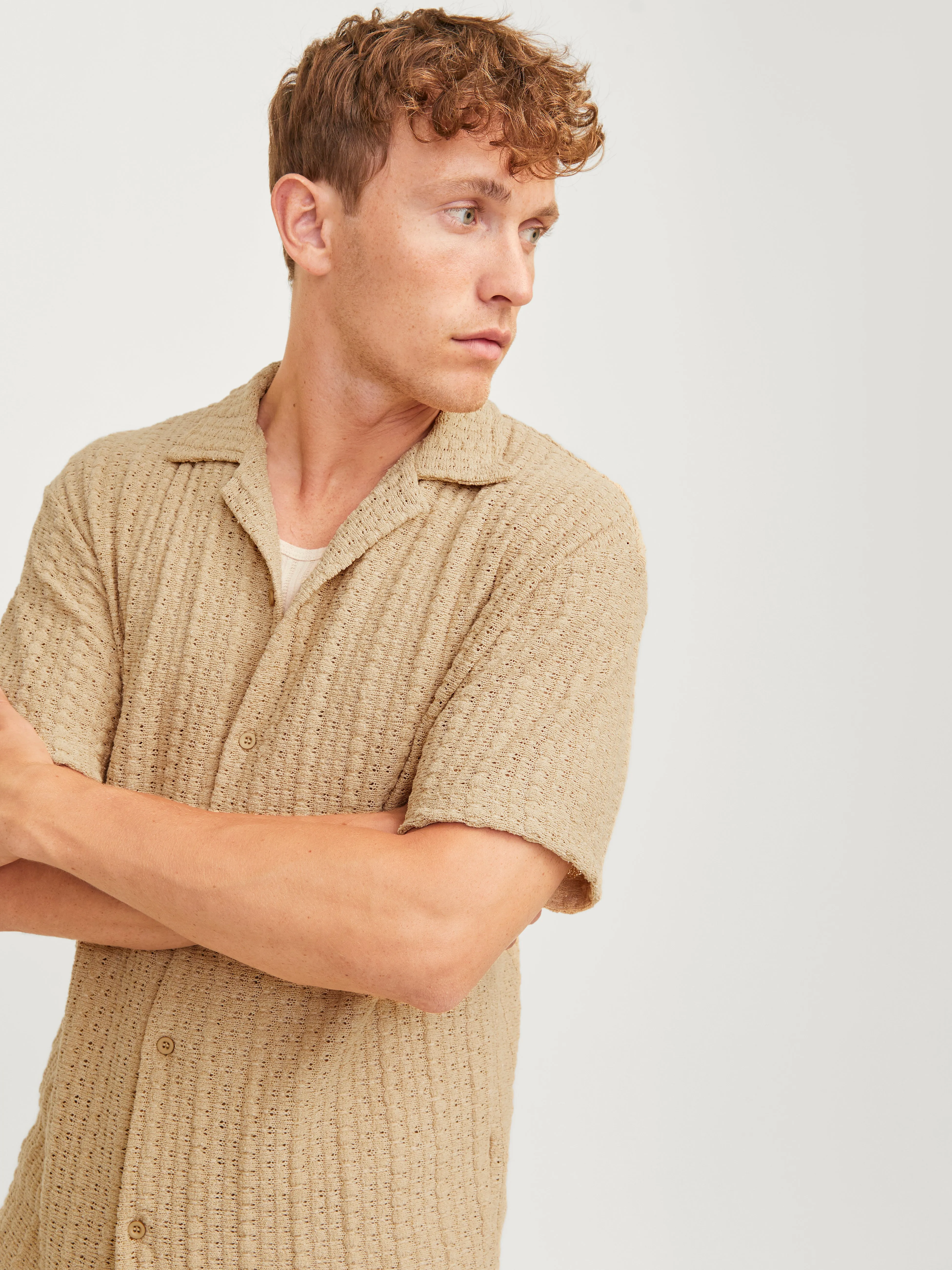 Camisa Corte relaxed | Beige | Jack & Jones®