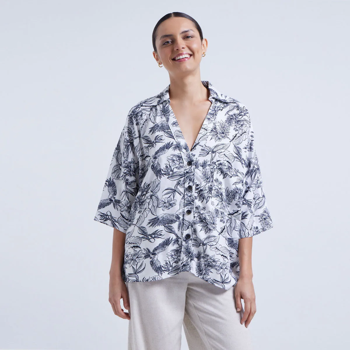 Camisa Manga Corta Estampada