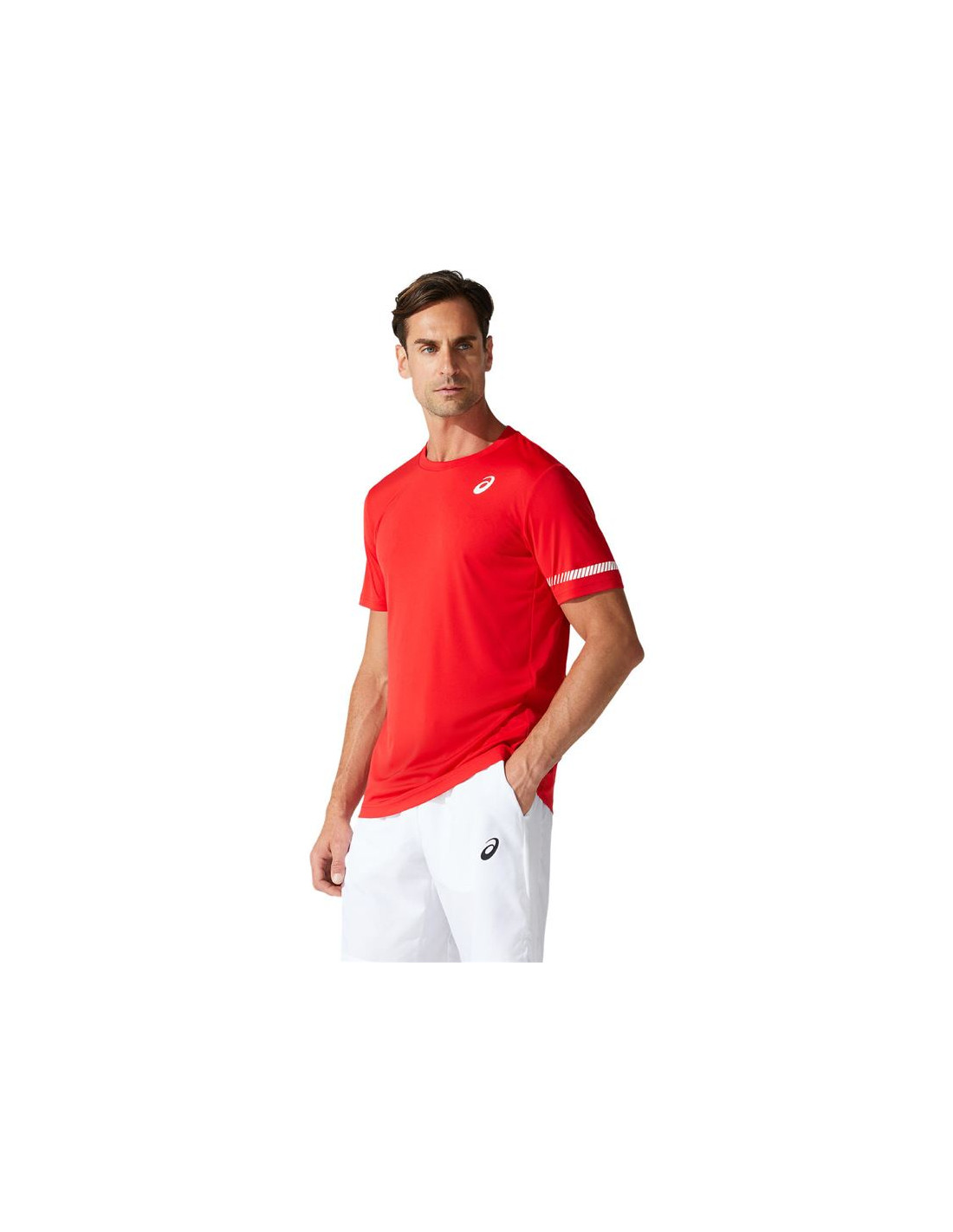 Camiseta Asics Court SS Hombre Red