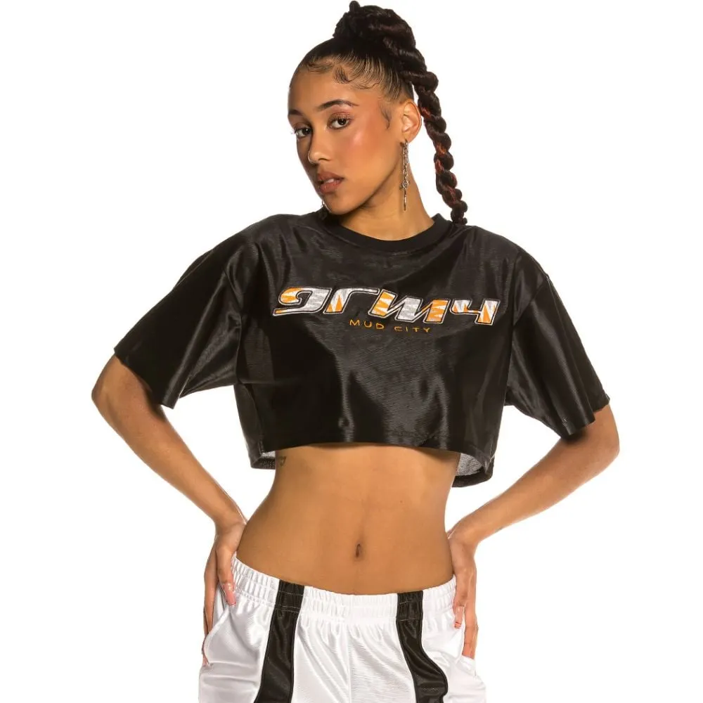 Camiseta Grimey Chica Acknowledge Crop top SS20 Black