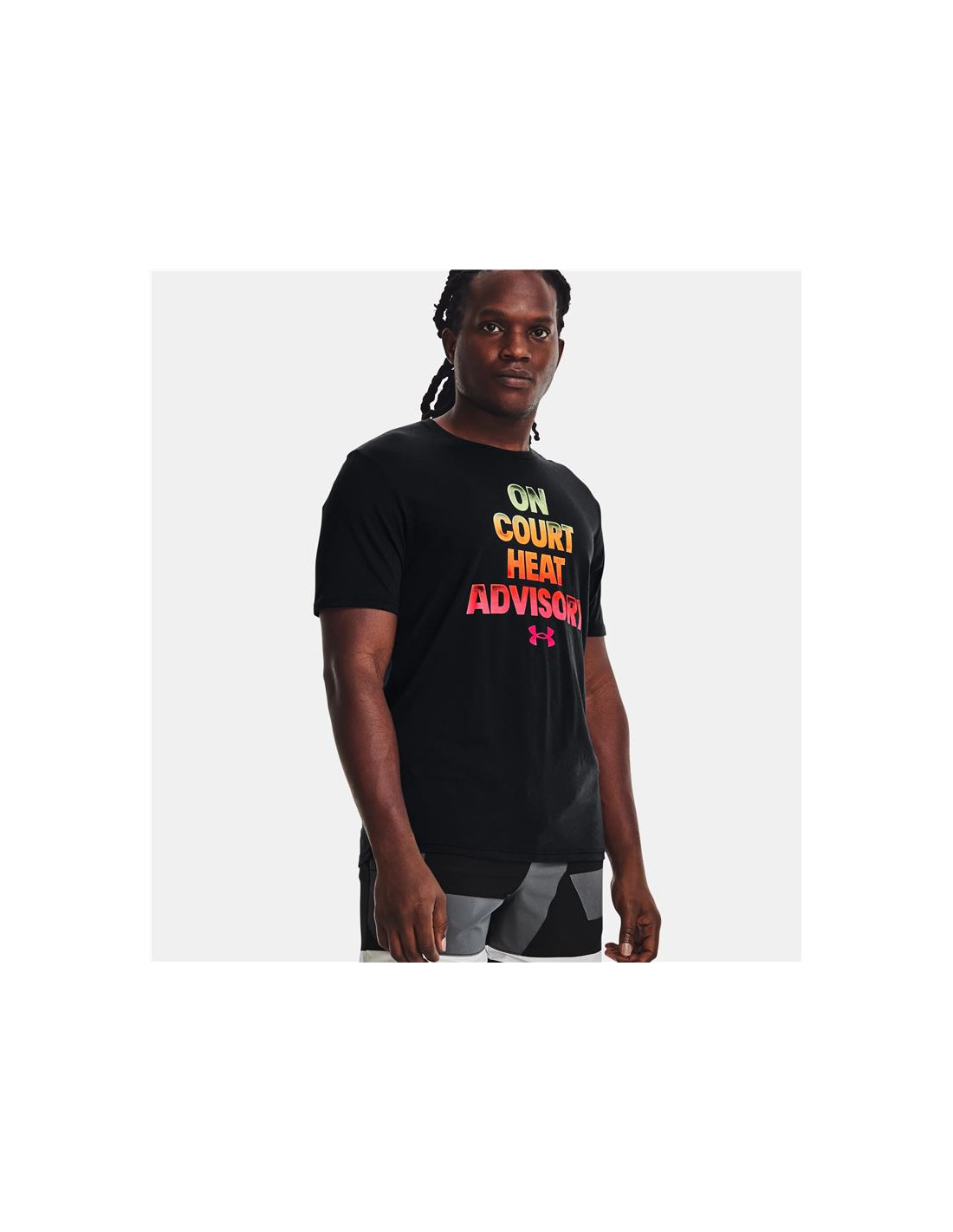 Camiseta manga corta Under Armour Basketball Heat Advisory Hombre Bk