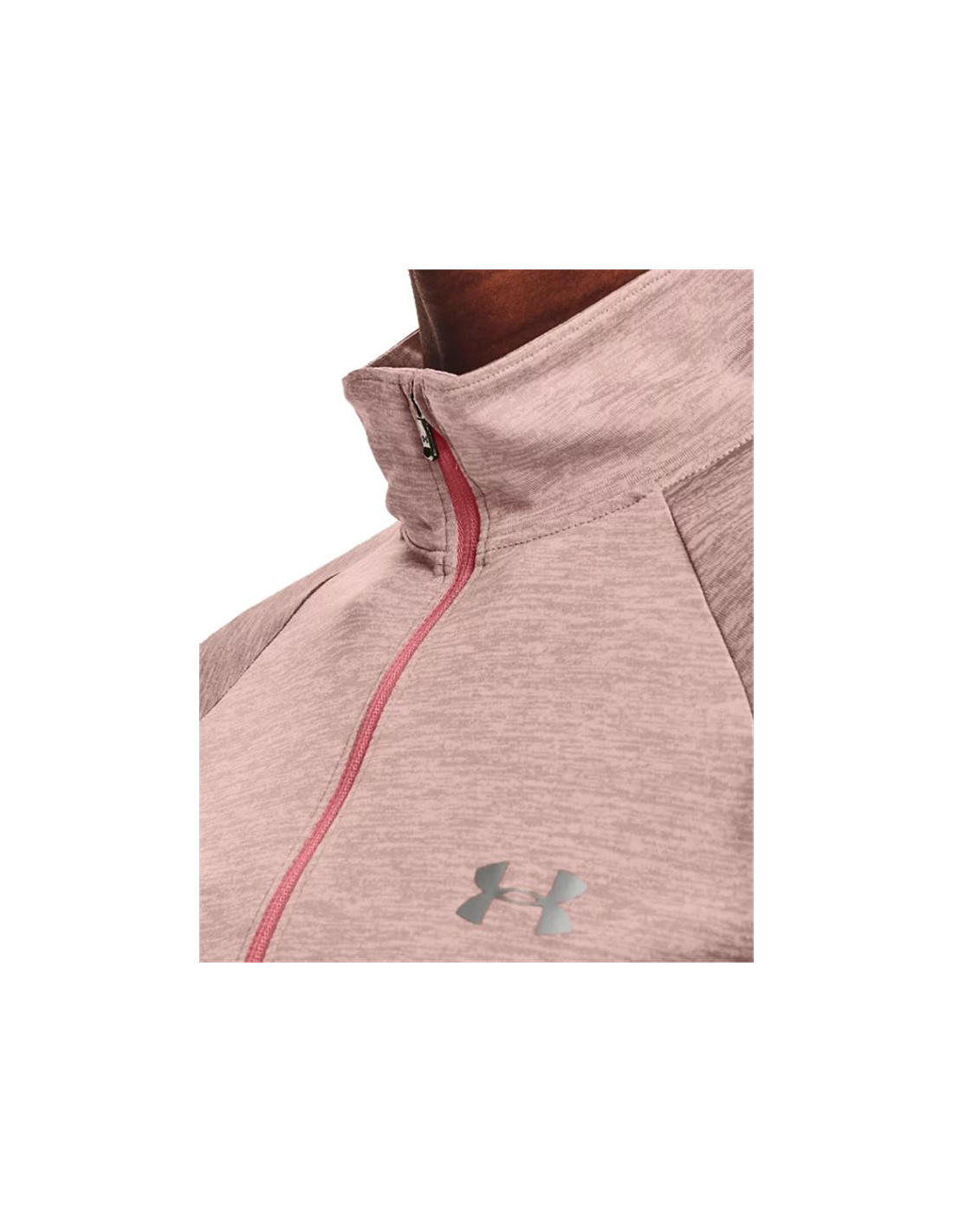 Camiseta Under Armour Tech 1/2 Zip W Pink