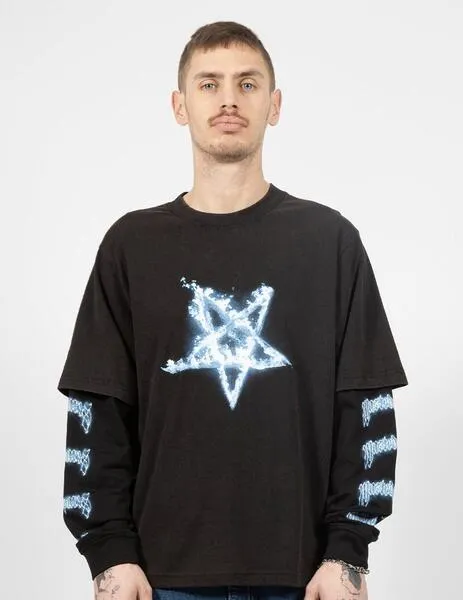 CAMISETA WASTED PARIS AGE CONJURE  FADED BLACK/BLACK