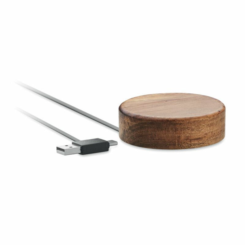 Cargador madera promocional Acaless