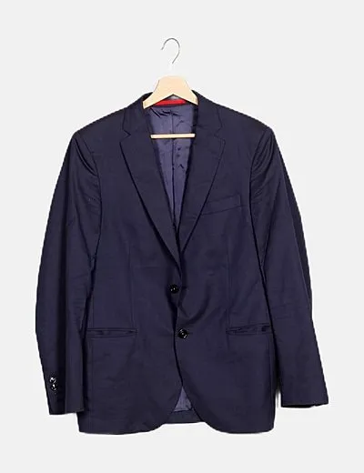 Carolina Herrera Conjunto chaqueta pantalón azul marino