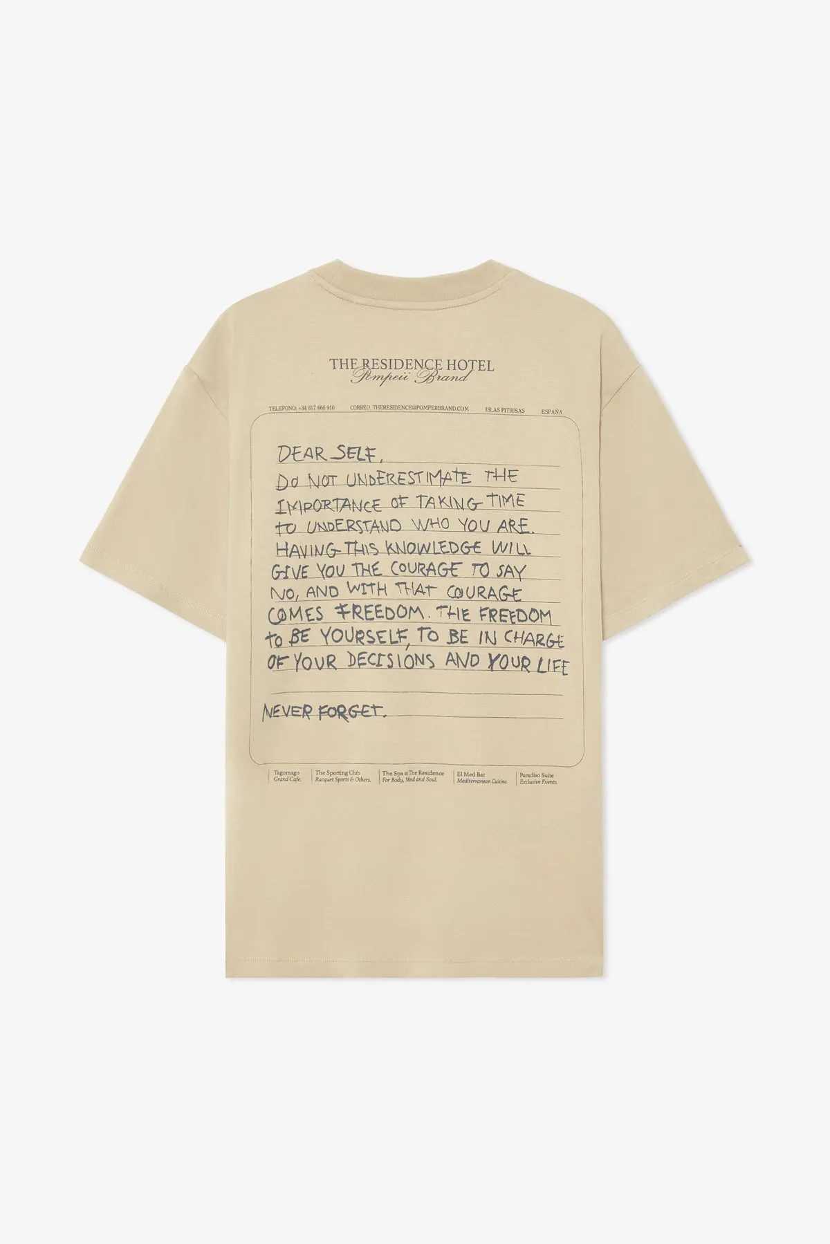 CEDAR HOTEL NOTE GRAPHIC TEE