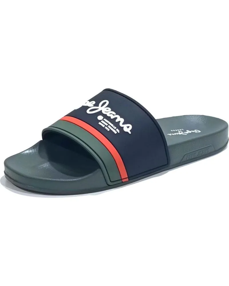 Chanclas de Hombre PEPE JEANS CHANCLAS HOMBRE SLIDER PORTOBELLO PMS70123 VERDE VERDE