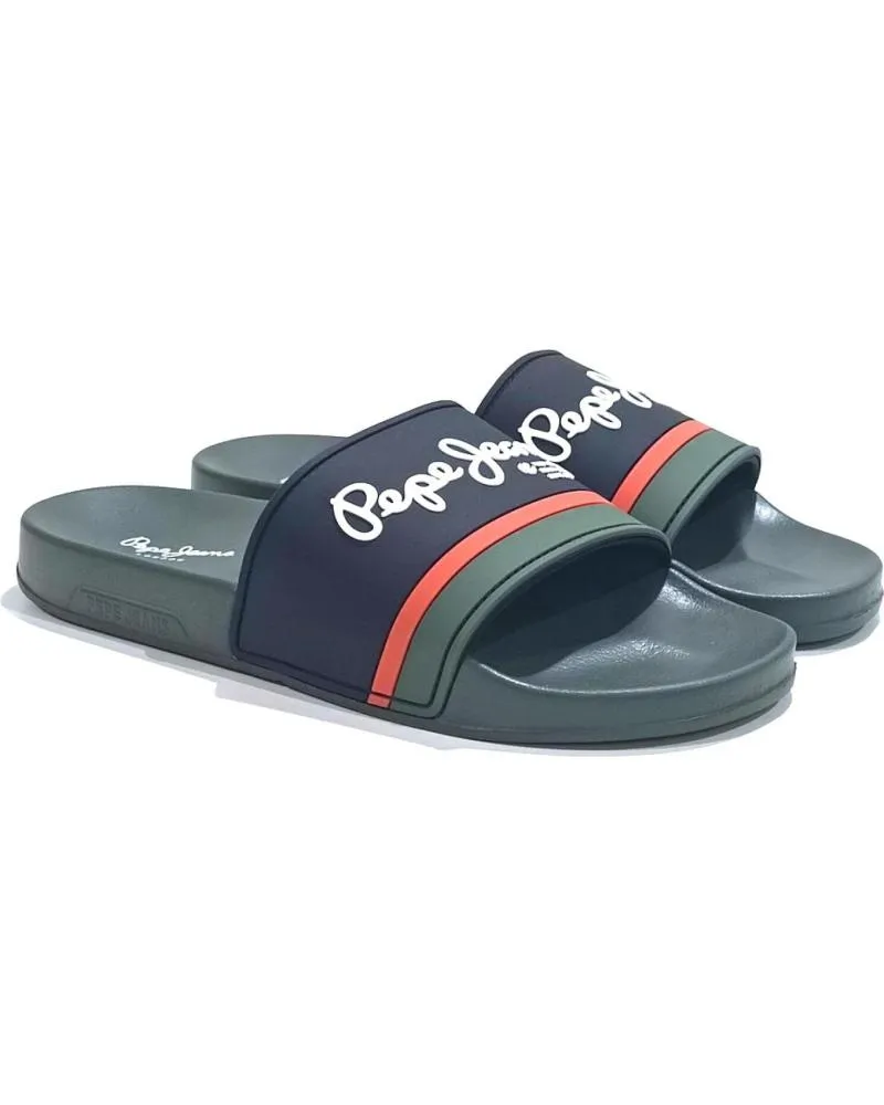 Chanclas de Hombre PEPE JEANS CHANCLAS HOMBRE SLIDER PORTOBELLO PMS70123 VERDE VERDE